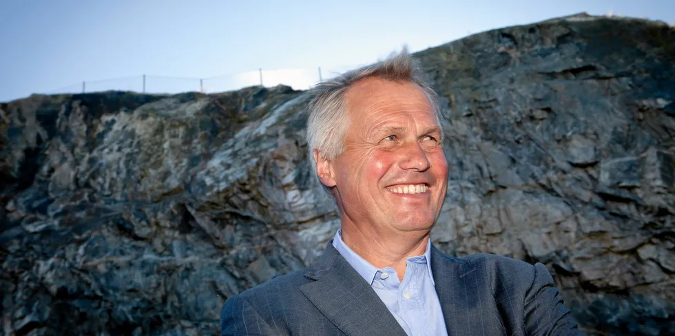 SalMar CEO Gustav Witzoe. Salmar was among salmon farming companies with the highest EBIT/kg in the third quarter.