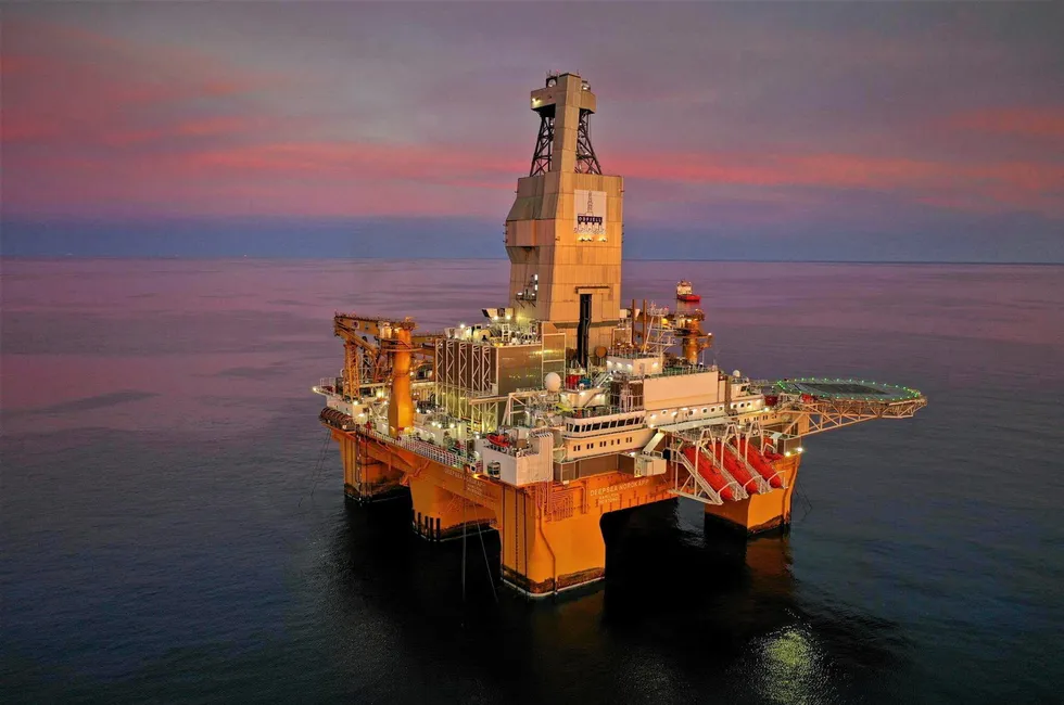 The semi-submersible drilling unit Deepsea Nordkapp owned by Odfjell Drilling