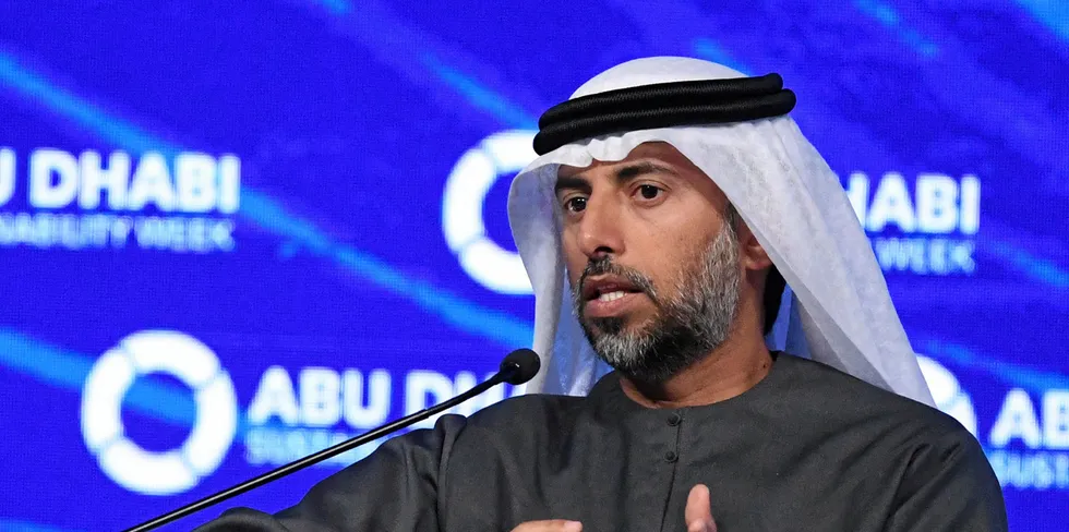 UAE's Minister of Energy and Industry Suhail al-Mazrouei.
