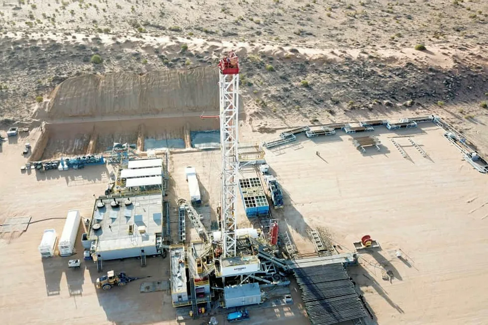 Secured: the Ensign-970 drilling rig will be used for Strike's upcoming Perth basin appraisal campaign
