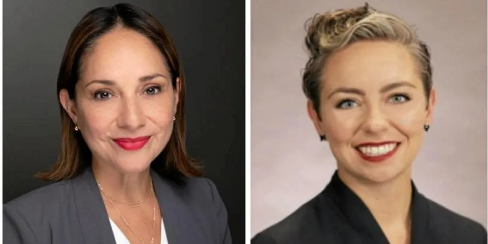 Red Lobster's chief marketing officer Patty Trevino (left) and foodservice distributor Sysco's chief merchandising officer Victoria Gutierrez will join SNP's board of directors.