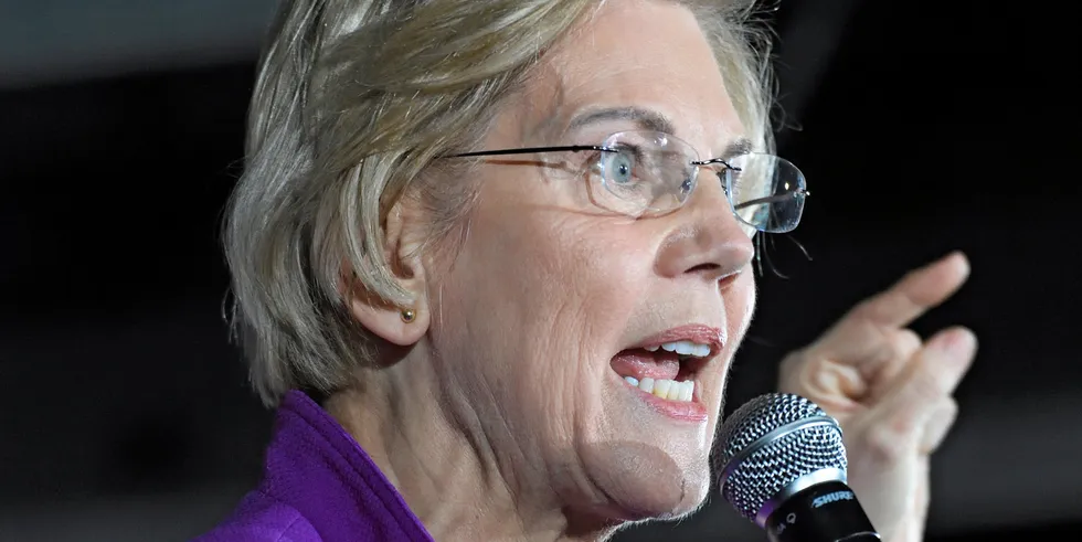 US lawmaker Elizabeth Warren is demanding answers from Blue Harvest.