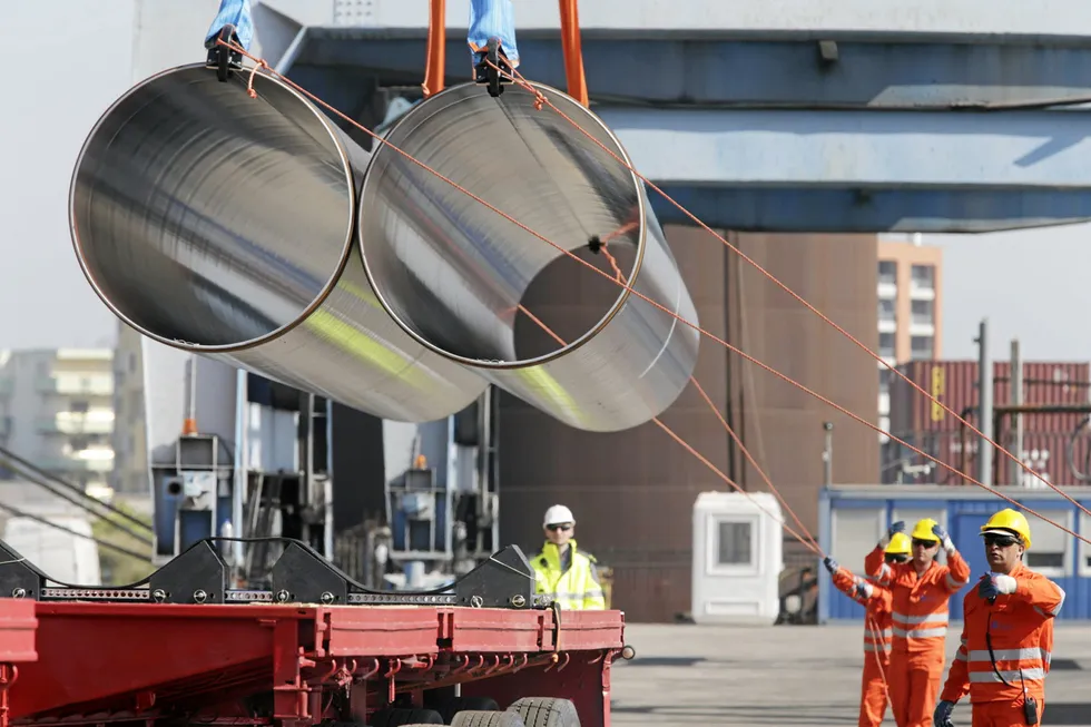 TAP pipeline: segments seen earlier in 2016