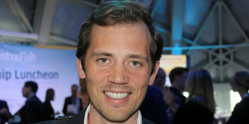 Pareto Securities seafood equity analyst Carl-Emil Kjolas Johannessen.