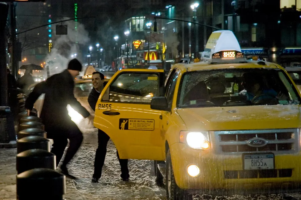 New York City taxi.