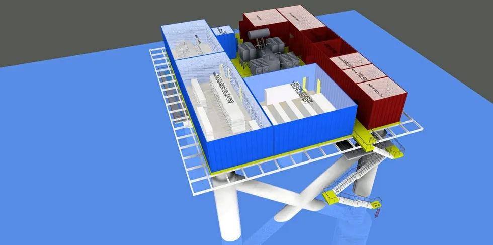 CAD of Hitachi ABB floating substation