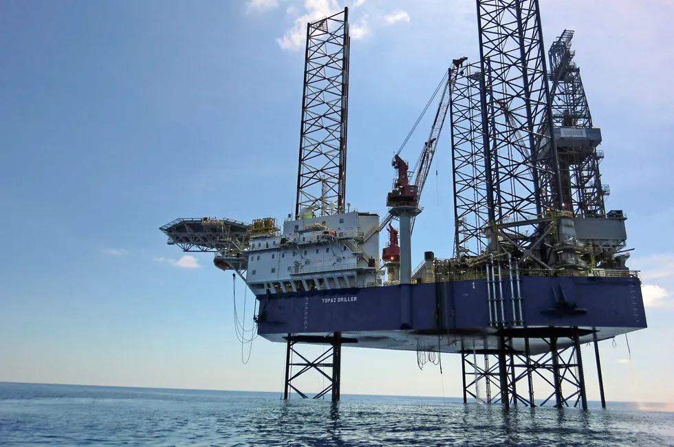 The jack-up Topaz Driller