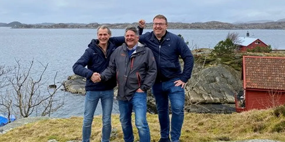 From left: Ola Branas, Jakob Blom and Oyvind Blom.