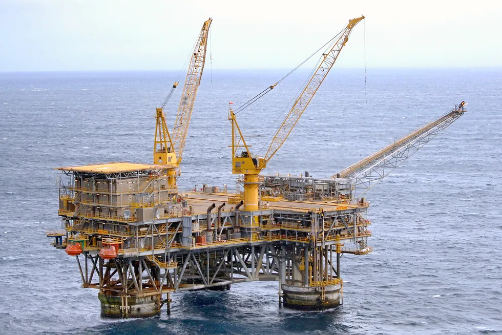 Part of the Bass Strait picture: the West Tuna platform in the Gippsland basin