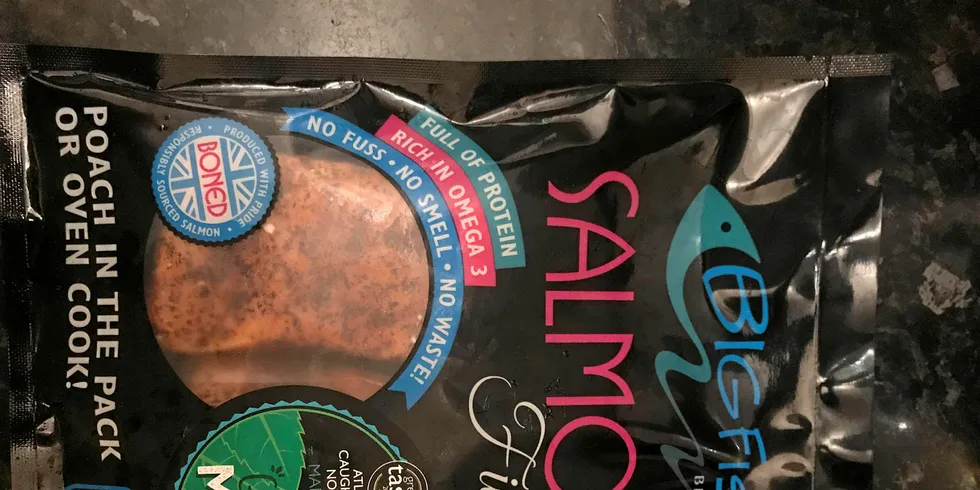 The contrast between the darkness and the bright colors of the packaging is very eye catching.