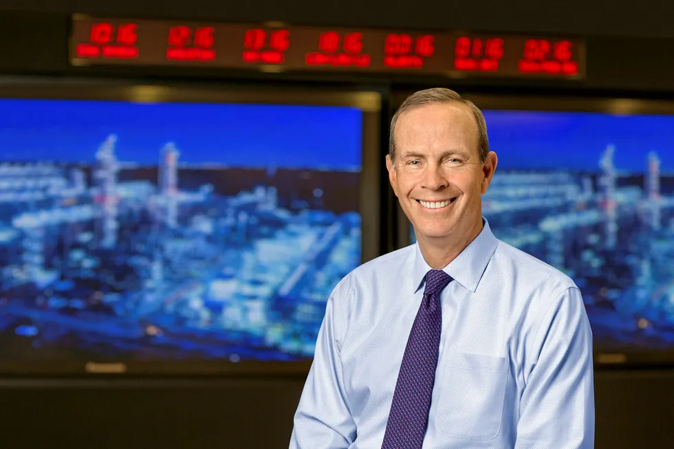 Looking on: Chevron chief executive Mike Wirth
