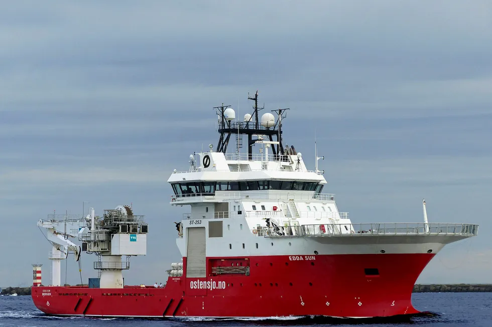 On the job: Fugro's Edda Sun vessel