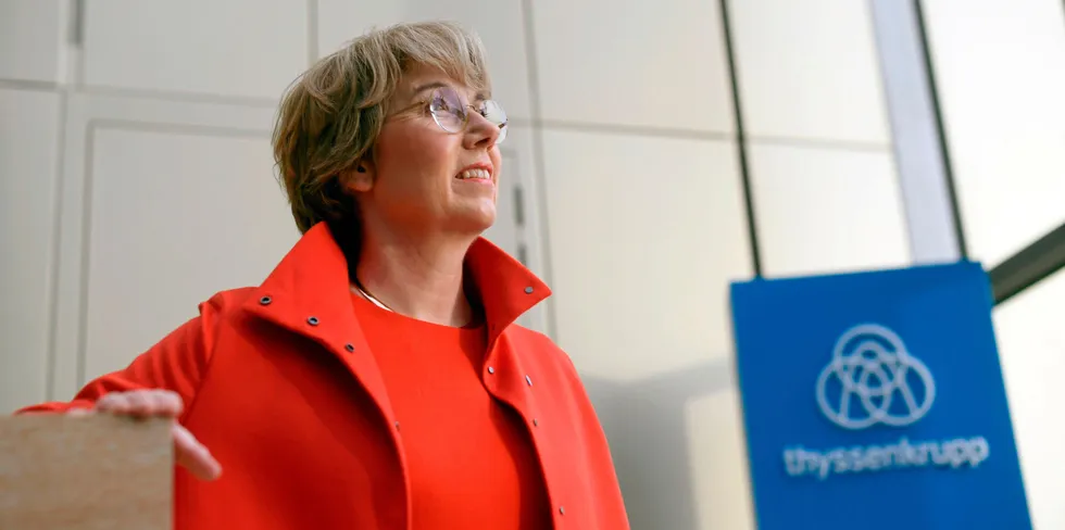 Thyssekrupp chief executive Martina Merz.