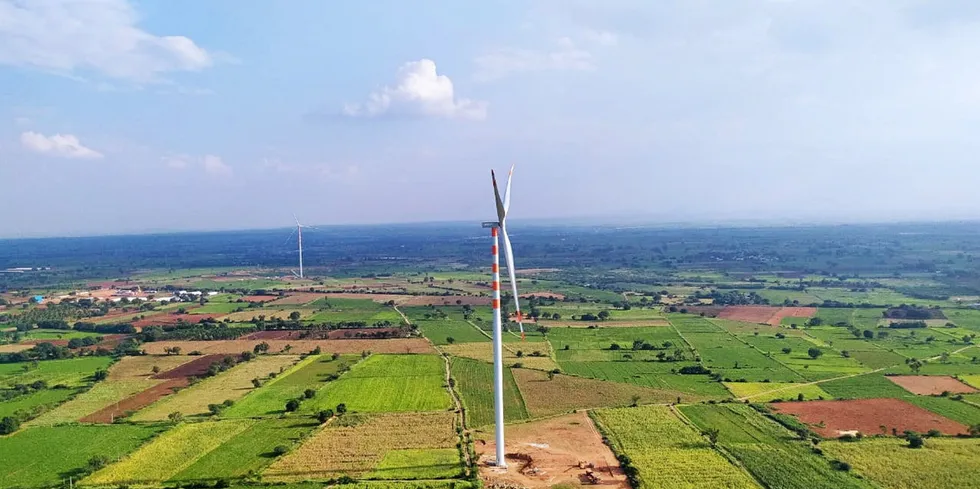 . Wind farm in India with GE 2.7-132 turbines