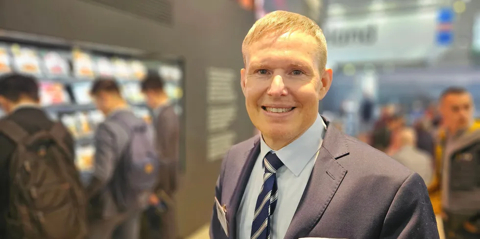 Mowi CEO Ivan Vindheim, at the Seafood Expo Global 2024 in Barcelona.