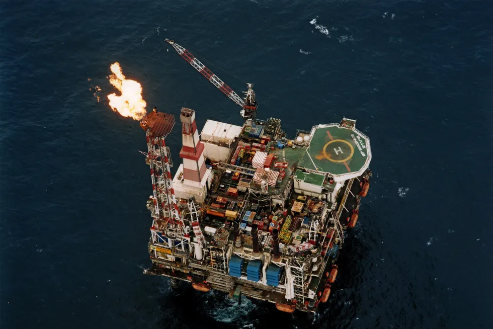 Flaring fine: BP’s Magnus platform in the North Sea.