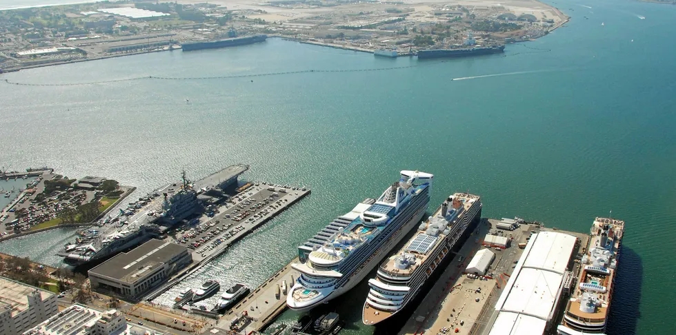 The proposal for the project says dedicated vessels would haul feed, personnel, and harvested fish to and from the aquaculture facility daily from the Port of San Diego.
