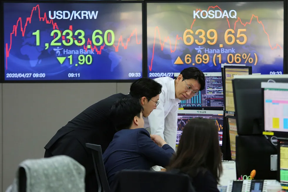 Waiting: prices eased in early trade on Friday as the market waits on signs major producers will extend production cuts