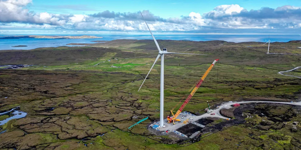 SSE expects to finish work on the Viking Energy wind farm this year.