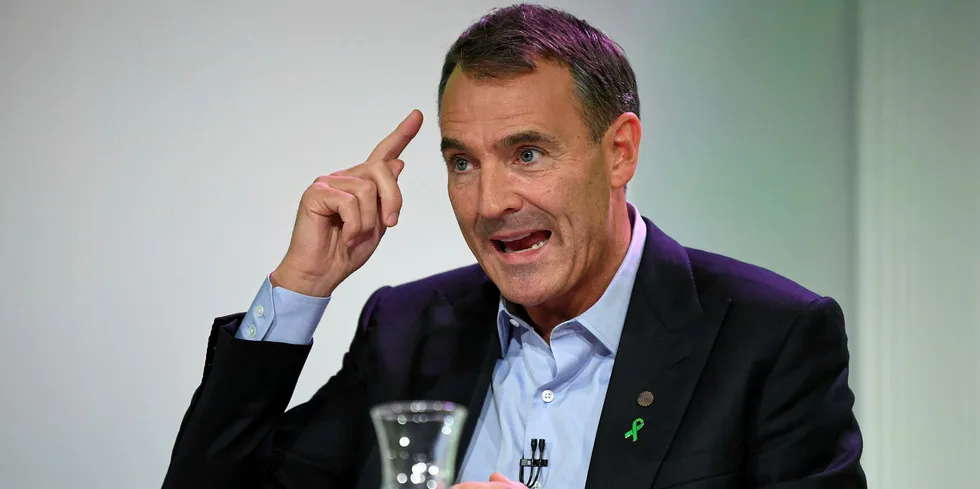 BP boss Bernard Looney announcing the company's net-zero ambitions back in February
