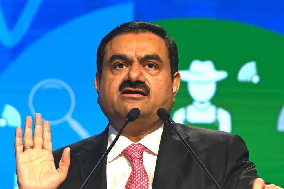 Chairperson of Indian conglomerate Adani Group, Gautam Adani.