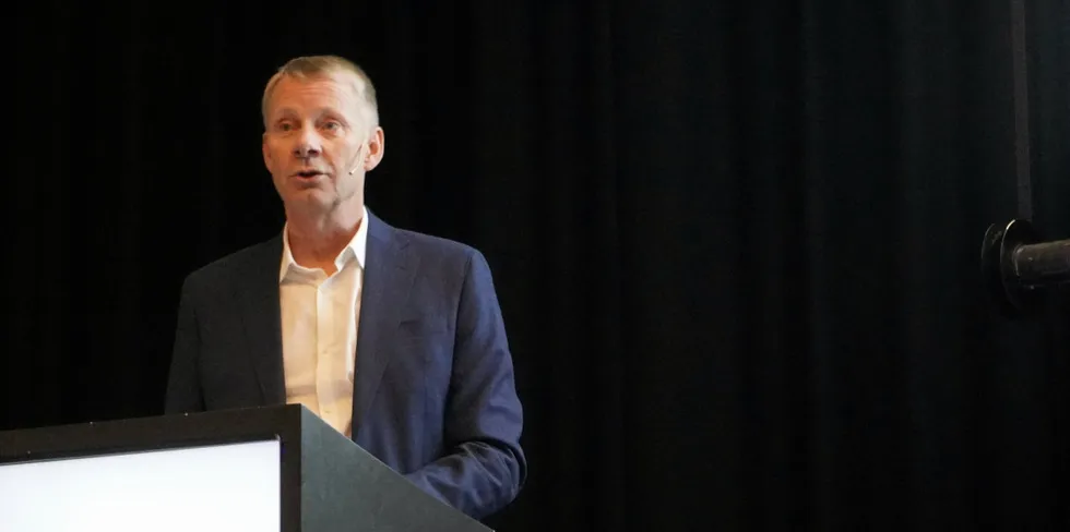 Bjørn Hembre is CEO of Iceland's largest salmon farmer, Icelandic Salmon, formerly known as Arnarlax.