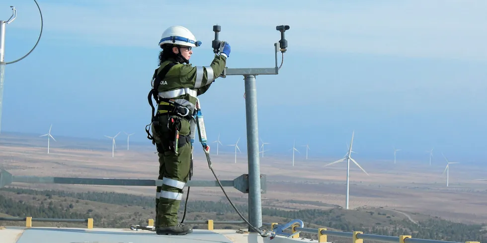 Operations on Iberdrola's Marquesado wind farm in Spain