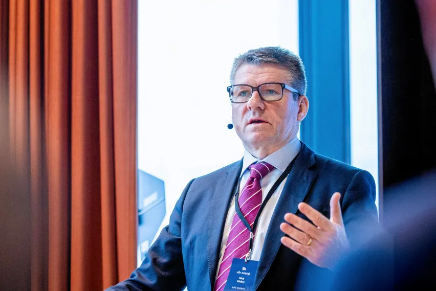 Targets: Vaar Energi chief executive Nick Walker at the Capital Markets Day 2024.
