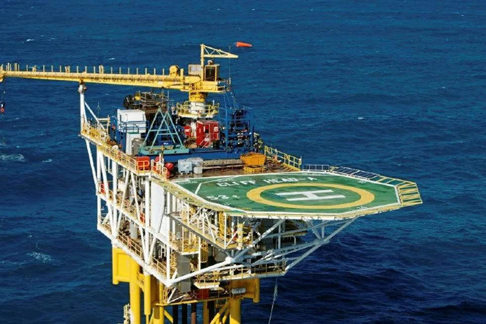 Perth basin facilities: Triangle's Cliff Head platform, off Australia