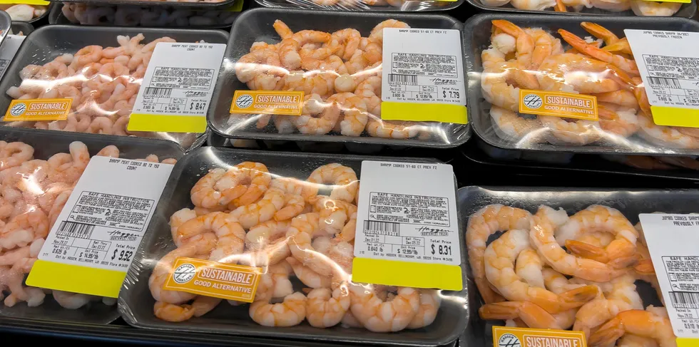 November was not a good month for shrimp sales at US supermarkets.