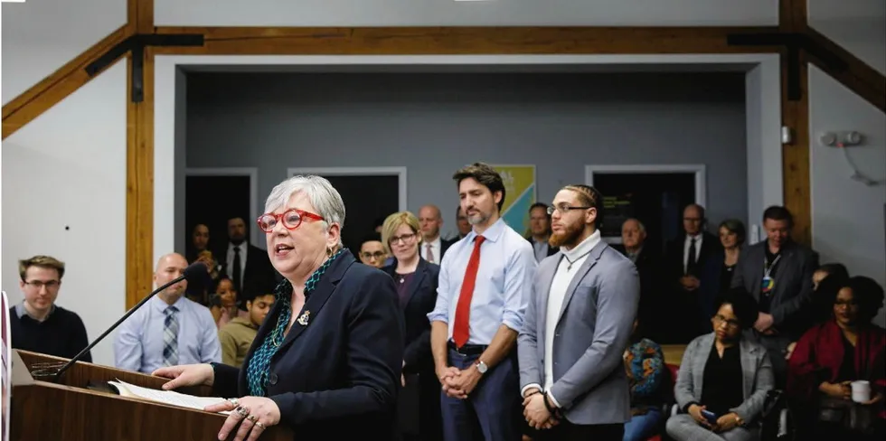 Canada's Fisheries Minister Bernadette Jordan is working with Justin Trudeau to phase out netpen salmon farming in British Columbia.