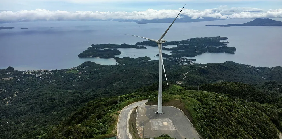 Siemens Gamesa developed wind-plus-storage plant in the Philippines
