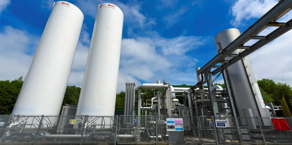 Highview Power's 5MW/15MWh Pilsworth pilot project in Greater Manchester, northern England.