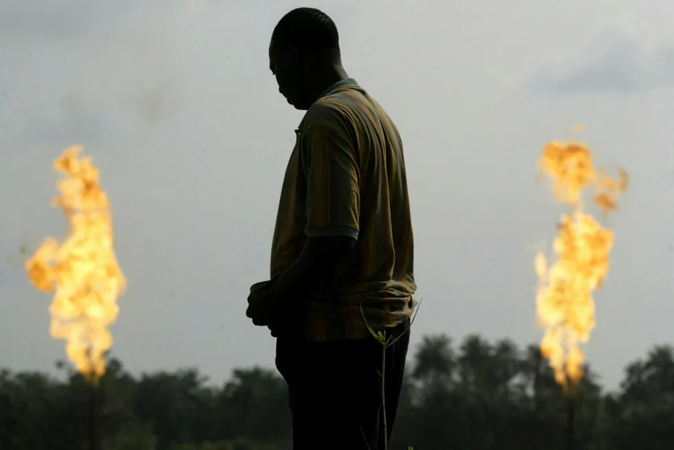 Losses to state: gas flaring at the Idu Ogba flowstation in the Niger Delta