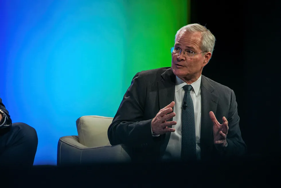More cuts: ExxonMobil chief executive Darren Woods
