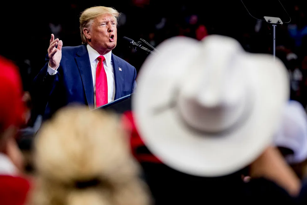Protecting jobs: US President Donald Trump