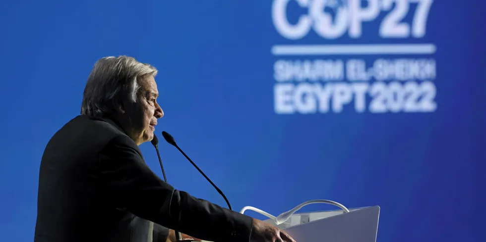 United Nations secretary-general Antonio Guterres