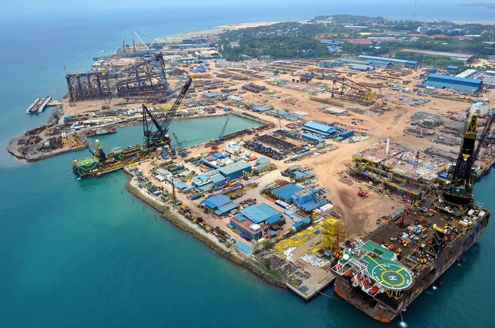 Technical support: McDermott's Batam yard in Indonesia