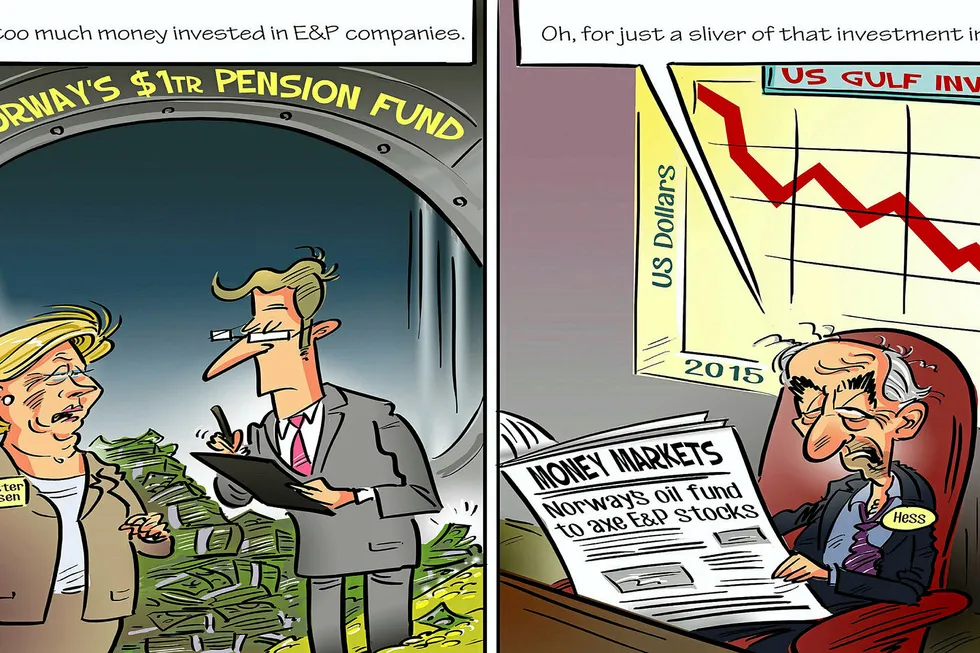 Differing fortunes: As Norway’s government proposes that its $1 trillion pension fund drops holdings in pure E&P companies, Hess boss John Hess says US Gulf players need to make large investments to take the deep-water sector off ‘life support’.