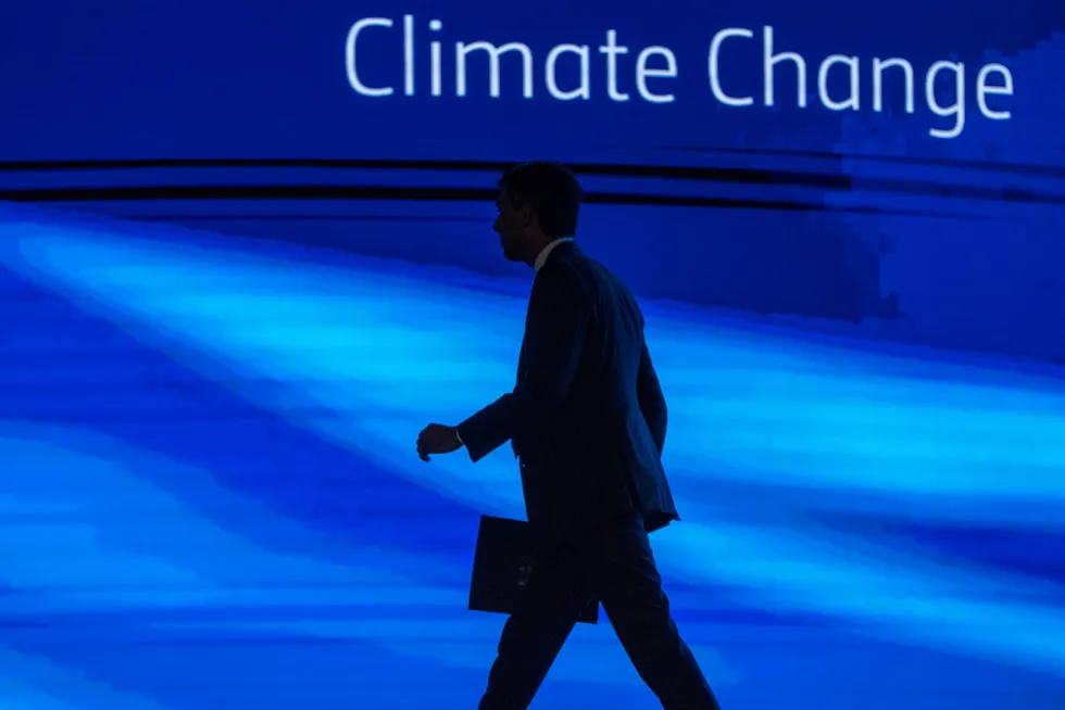 Baton passed: UK Prime Minister Rishi Sunak leaves after addressing the COP27 Climate Summit in Sharm el-Sheikh, Egypt.