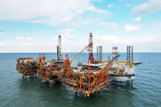 The Luda 5-2 North oilfield in Bohai Bay offshore China.