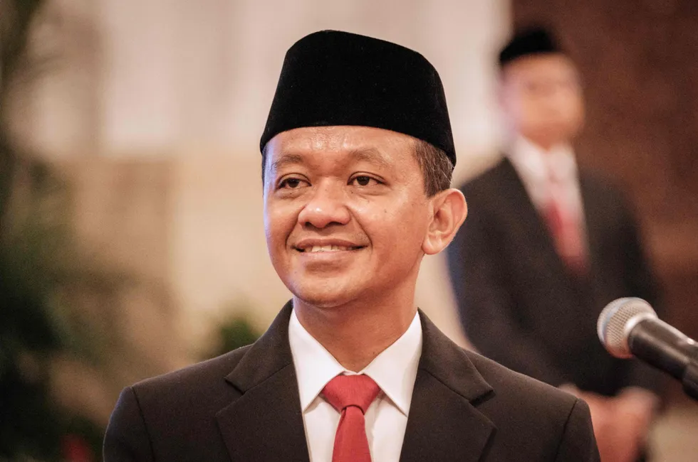 Indonesia’s Minister of Energy and Mineral Resources, Bahlil Lahadalia.