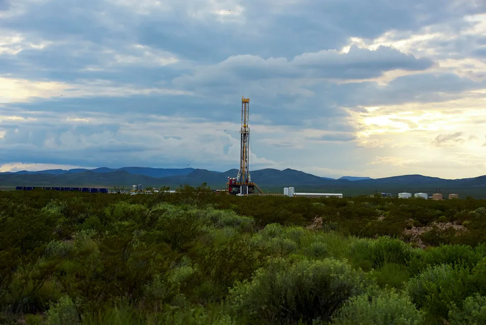 Exploration: a rig in Reeves County, TX