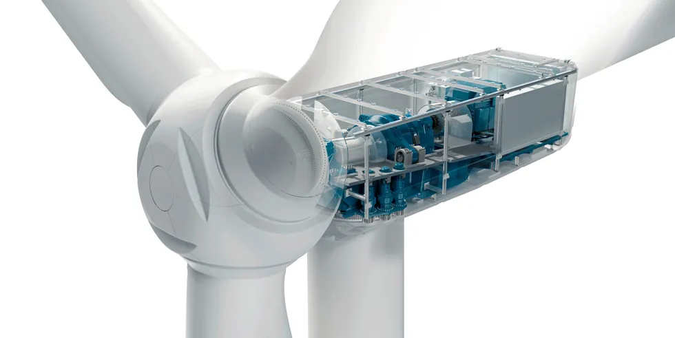 Image of Nordex Delta4000 wind turbine nacelle