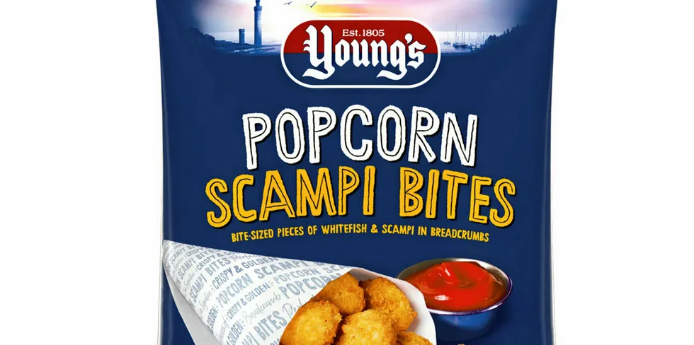 Young's launches snack-focused scampi product.