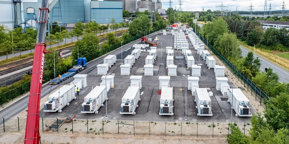 Commissioning of RWE megabattery in Werne, Germany