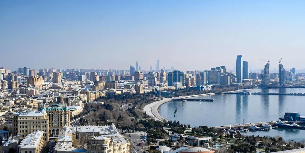 A view of the Azeri capital Baku