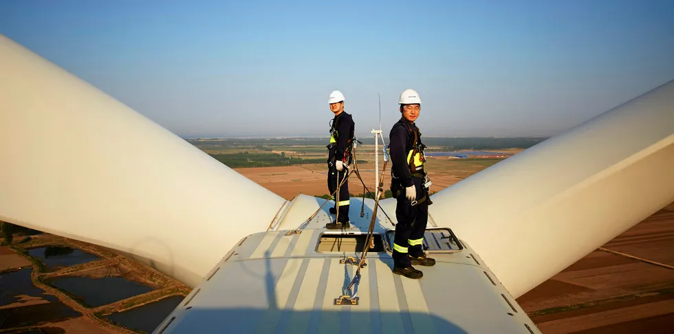 China's wind industry is in bullish mood.