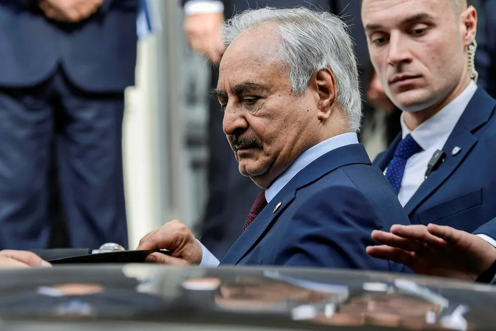 Libyan strongman Khalifa Haftar