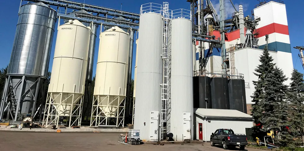 Northeast Nutrition's salmon feed mill can now produce up to 100,000 metric tons a year.